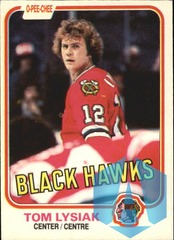 1981-82 O-Pee-Chee #59 Tom Lysiak  Chicago Blackhawks